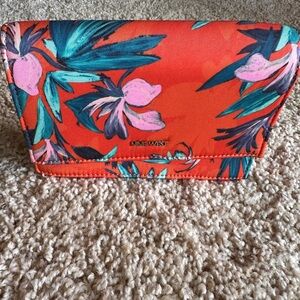 Nine West Orange Floral Clutch